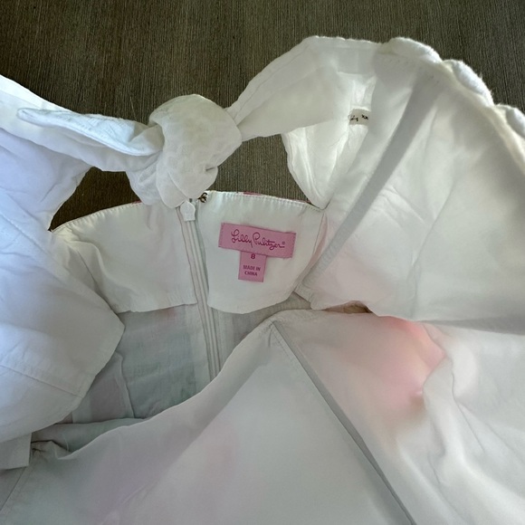 Lilly Pulitzer Pink and Green Patchwork Kids Dress - Picture 6 of 6